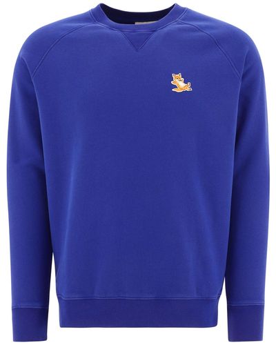 Maison Kitsuné Maison Kitsuné Chillax Fox Sweatshirt - Blau