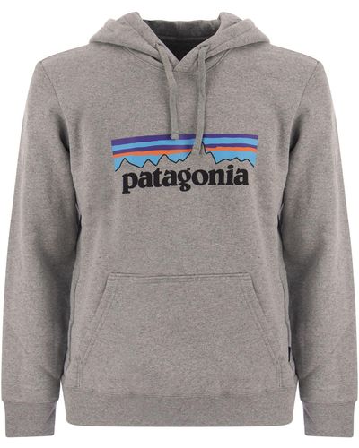 Patagonia Patagonië Katoen Blend Hoodie - Grijs