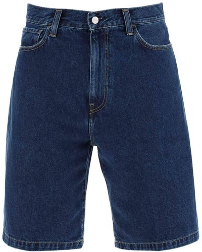 Carhartt Landon Denim Shorts - Blu