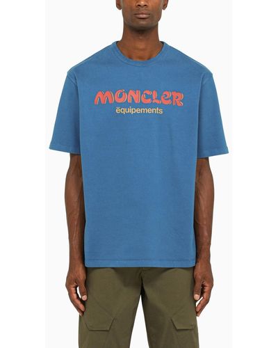 MONCLER X SALEHE BEMBURY Logo T Shirt - Blue