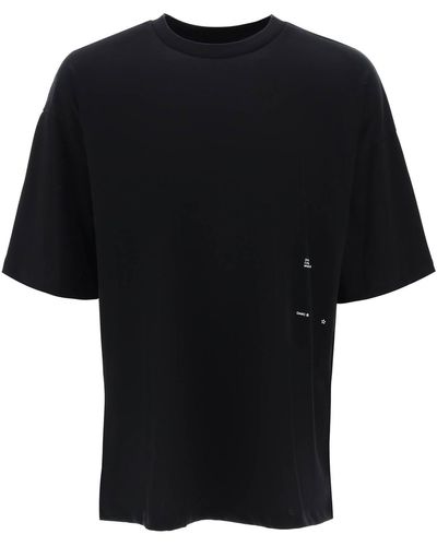 OAMC Camiseta de parche de seda con ocho - Negro