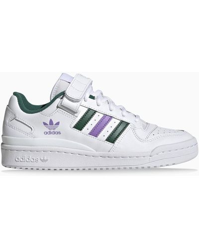 adidas Originals Adidas Originale weiß/grün/violettes Forum Low Trap Kitchen Sneaker