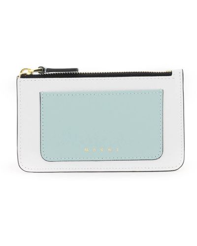 Marni Tricolor Zippered Holder - Gris