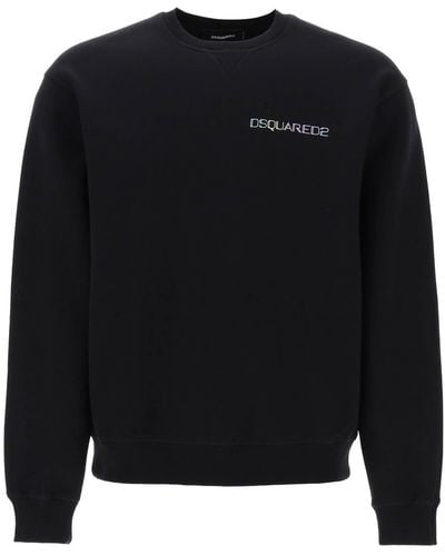 DSquared² Sweat-shirt imprimé cool fit - Noir