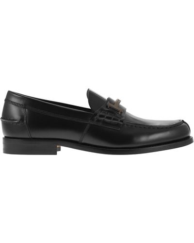 Tod's Tijdloze Lederen Loafer T - Zwart