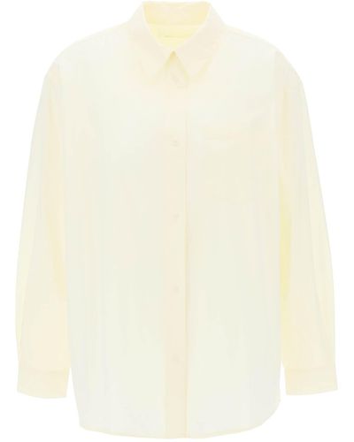 Skall Studio "camicia di cotone organico di grandi dimensioni - Bianco