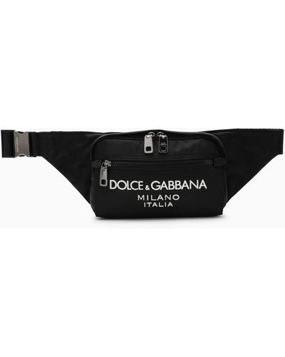 Dolce & Gabbana Dolce & Gabbana Black Nylon Tailentasche - Zwart