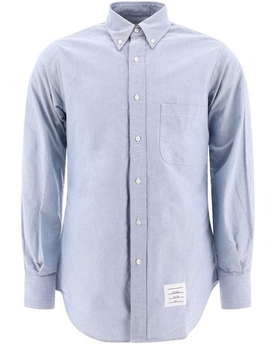 Thom Browne Hemd mit Brusttasche - Blau