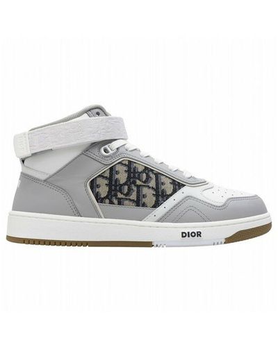 Dior High-top Oblique Sneakers - Gray
