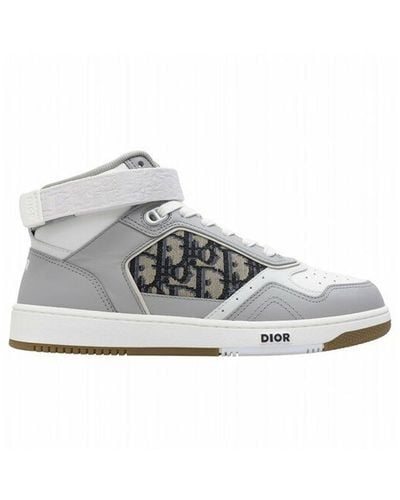 Dior High Top Schuine Sneakers - Grijs
