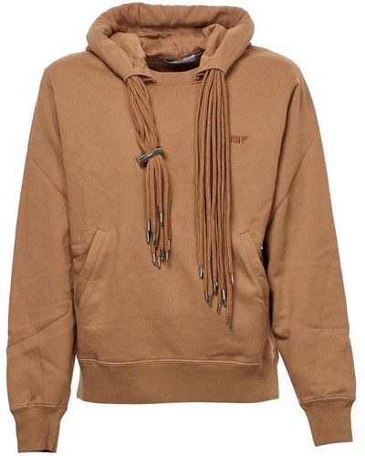 Ambush Hinderlaag Logo Sweatshirt Met Capuchon - Bruin