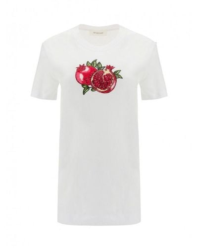 Max Mara Camisetas de algodón - Blanco