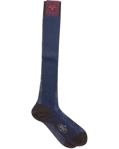 Gallo Baumwolle lange Socken - Blau