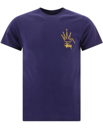 Stussy Broken Crown T -Shirt - Blau