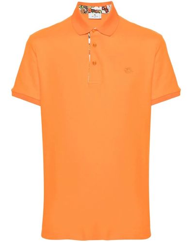 Etro Man Orange T -Shirt und Polo MRMD0005