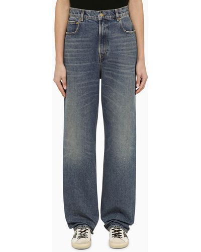 Golden Goose Baggy Jeans With Turn-Ups - Blue
