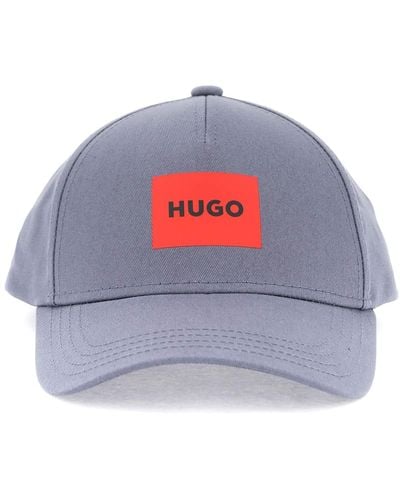HUGO Cappello Baseball Con Patch - Rosso