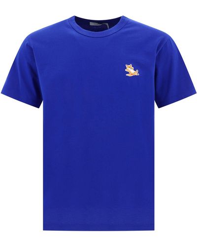 Maison Kitsuné Maison Kitsuné Chillax Fox T -Shirt - Blau