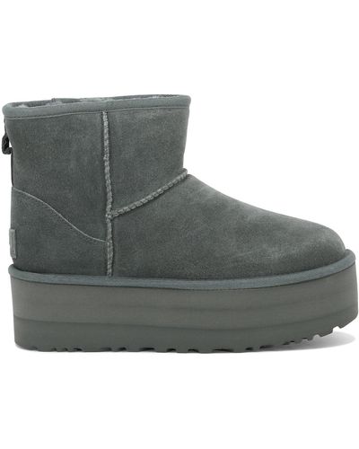 UGG "Classic Mini Platform" Knöchelstiefel - Grau