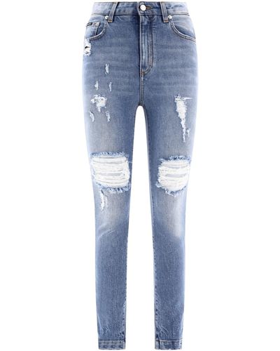 Dolce & Gabbana Skinny Jeans - - Dames - Blauw
