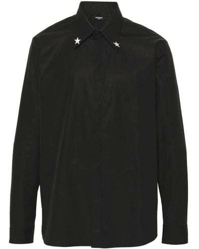 Balmain Black Man Shirt CH1 HS336 CE48 - Schwarz