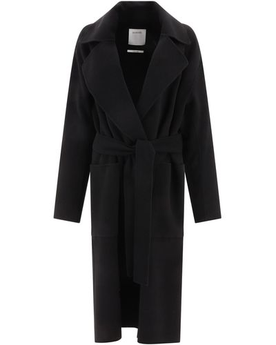 Max Mara MAX "Polka" Robe Coat - Noir