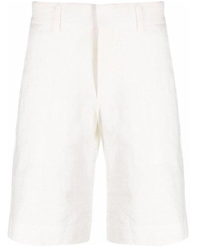 CASABLANCA Cotton Bermudes Shorts - Blanc