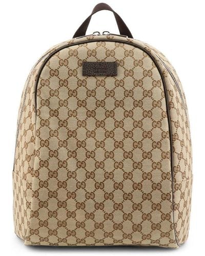 Gucci GG Monogram Backpack - Natural