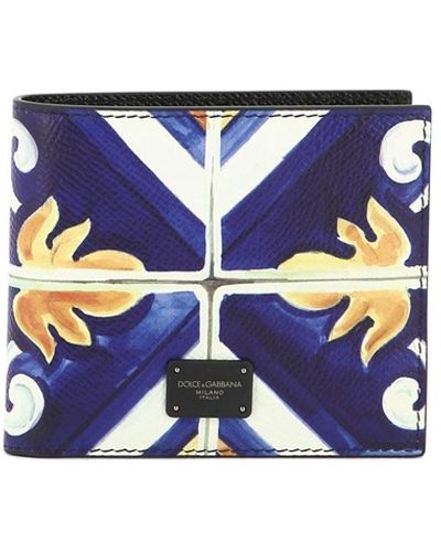 Dolce & Gabbana Dauphine Maiolica Brieftasche - Blau