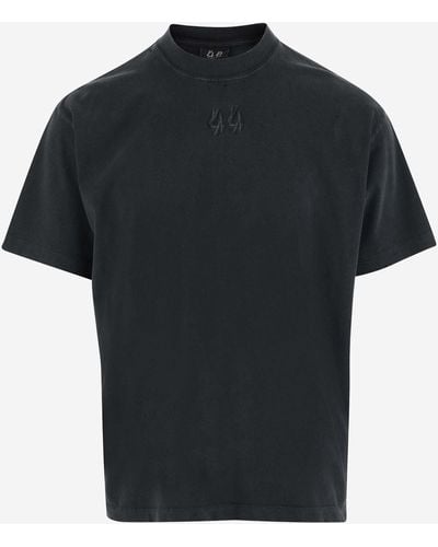 44 Label Group 44 T-shirt en coton de groupe d'étiquettes avec logo - Noir