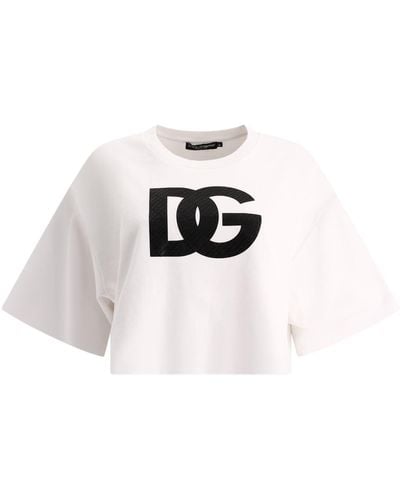 Dolce & Gabbana Camiseta de con logotipo - Blanco