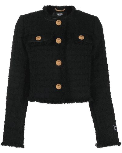 Versace Frau Black Jacket 1013154 - Schwarz