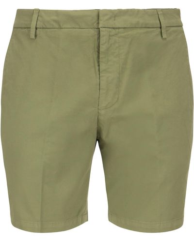 Dondup Manheim Cotton Blend Shorts - Verde