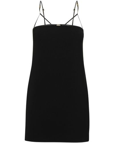 DSquared² Mini -Kleid in schwarzem Polyester