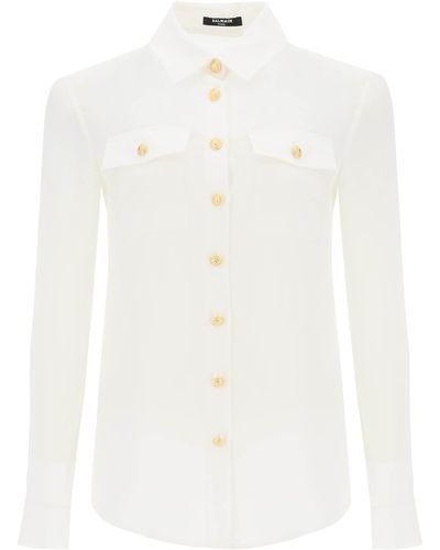 Balmain-Overhemden voor dames | Online sale met kortingen tot 47% | Lyst NL