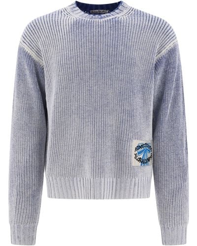Acne Studios Sweater Met Logo -patch - Blauw