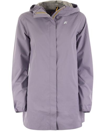 K-Way Sophie Stretch Hooded Jacket - Purple