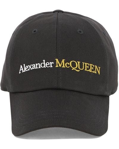 Alexander McQueen Classic Logo Cap - Zwart