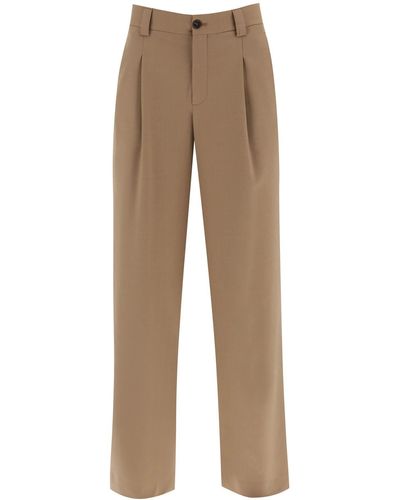 Closed 'brooks' Pants In Wool Blend - Natural