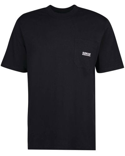Barbour International Radok Pocket Tee Black T Shirt - Schwarz