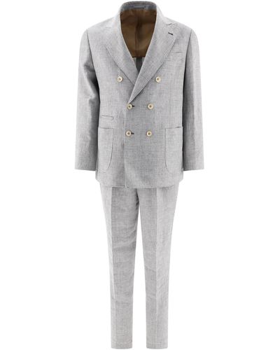 Brunello Cucinelli Linen Suit - Gray