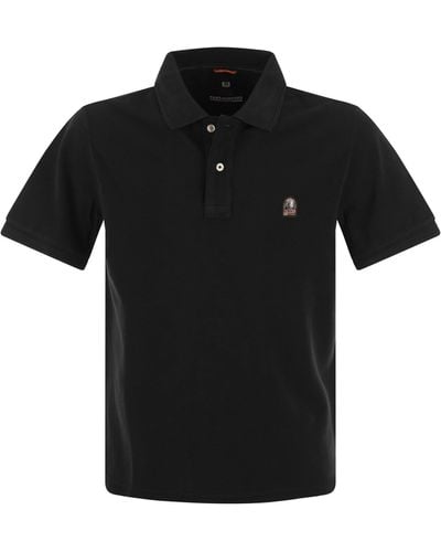 Parajumpers Patch Cotton Polo Shirt - Zwart