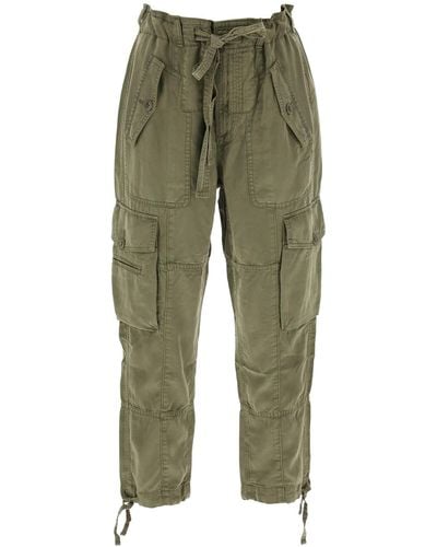 Polo Ralph Lauren Lyocell Drawstring Cargo Pants - Groen