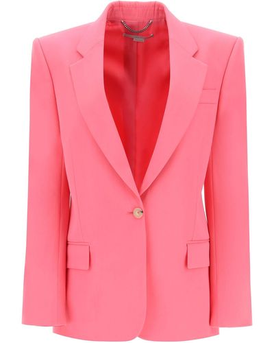 Stella McCartney Stella Mc Cartney Blazer en lana responsable - Rosa