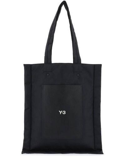 Y-3 Nylon -Einkaufstasche - Schwarz
