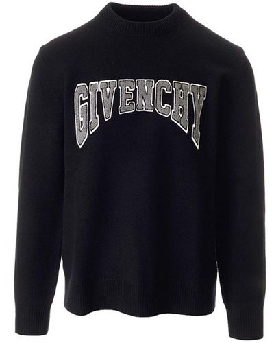 Givenchy Logo -pullover - Blauw