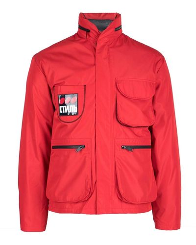 Heron Preston Roma chaqueta acolchada reversible - Rojo