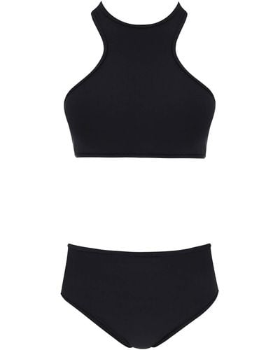 The Attico De Attico "bikini Set Met Mesh -inserts" - Zwart