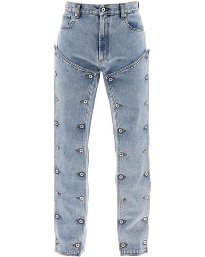 Y. Project Jeans mit abnehmbaren Panels - Blau