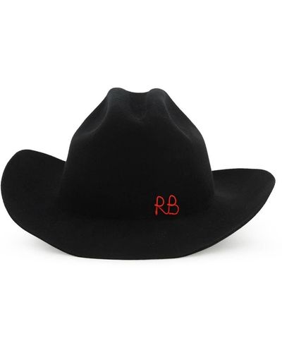 Ruslan Baginskiy Sombrero de vaquero de lana - Negro